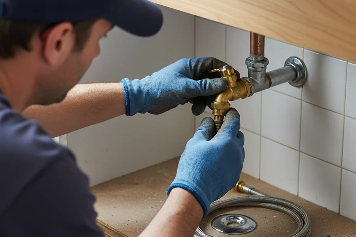 Shutoff valve and fitting work during Faucet and Fixture Repair in Montara